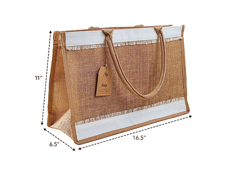 Fashion Burlap Tote Bag